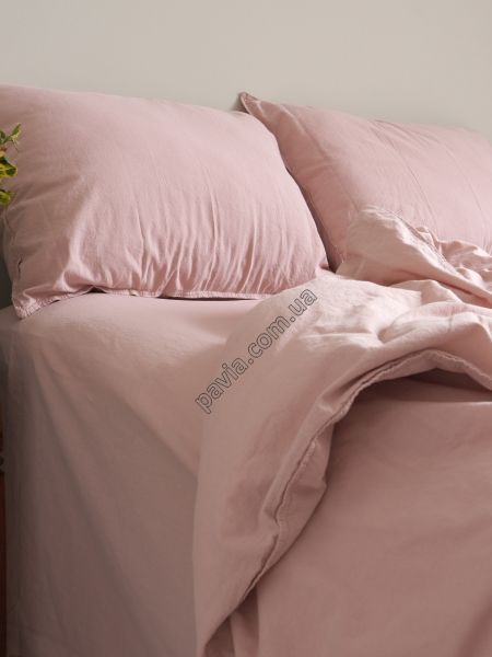 Комплект постільної білизни 200x220 LIMASSO PALE MAVUE STANDART рожевий 800397 фото