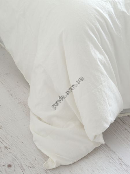 Комплект постільної білизни 160х220 LIMASSO SNOW WHITE STANDART молочний 800247 фото
