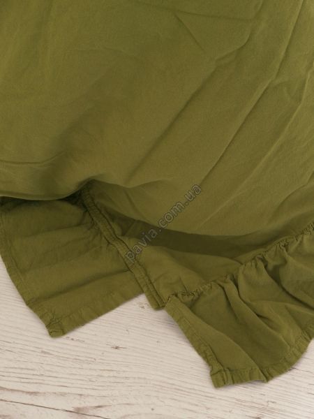 Комплект постільної білизни 160x220 LIMASSO OLIVE EXCLUSIVE оливковий 800464 фото