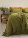 Комплект постільної білизни 160x220 LIMASSO OLIVE EXCLUSIVE оливковий 800464 фото 6