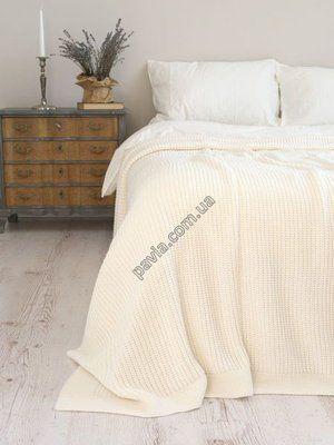 Покривало 220x240 BETIRES BRISTOL ECRU (50% бавовна, 50% акрил) кремове 700511 фото