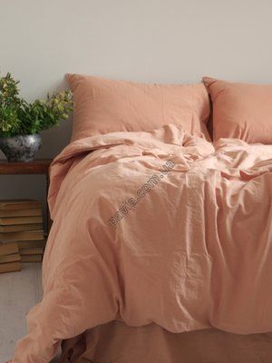 Комплект постільної білизни 160x220 LIMASSO CAMEO BROWN STANDART теракотовий 800426 фото