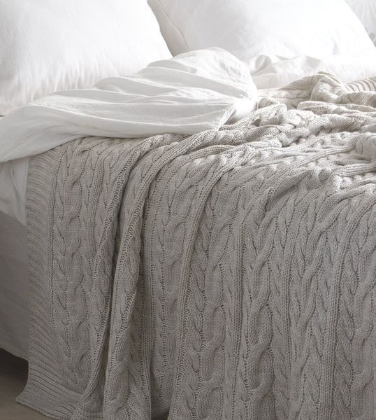 Покривало 220x240 LA MODNO Genova Natural Linen (50% бавовна, 50% акрил) бежеве 200227 фото