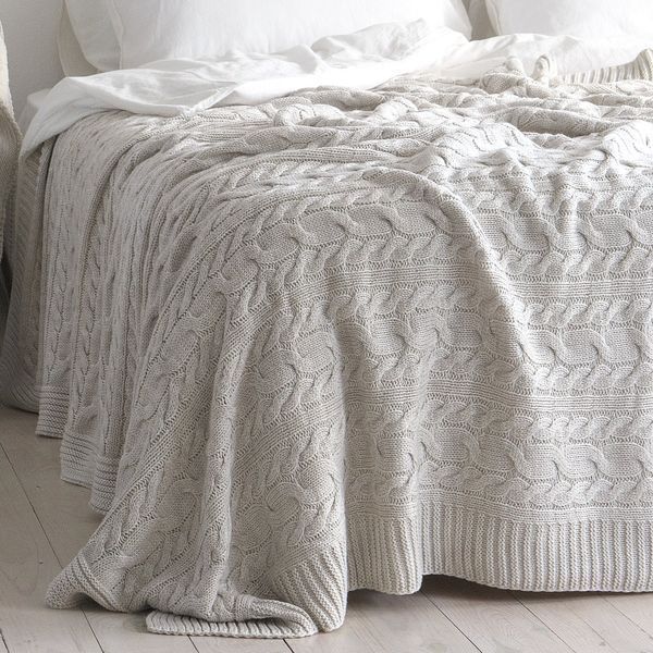 Покривало 220x240 LA MODNO Genova Natural Linen (50% бавовна, 50% акрил) бежеве 200227 фото