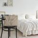 Постільна білизна жакардова 200x220 LA MODNO JACQUARD STONEWASHED Milk кремова 200431 фото 7