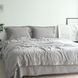 Постільна білизна жакардова 200x220 LA MODNO JACQUARD STONEWASHED Smokey Taupe сіра 200432 фото 1