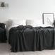 Покривало 170x240 LA MODNO Corn Anthracite (50% бавовна, 50% акрил) темно-сіре 200258 фото 2