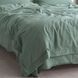 Постільна білизна жакардова 200x220 LA MODNO JACQUARD STONEWASHED Sage Green зелена 200435 фото 4