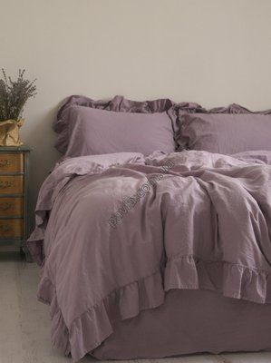 Комплект постільної білизни 200x220 LIMASSO NATURAL VIOLETTA EXCLUSIVE бузковий 800507 фото