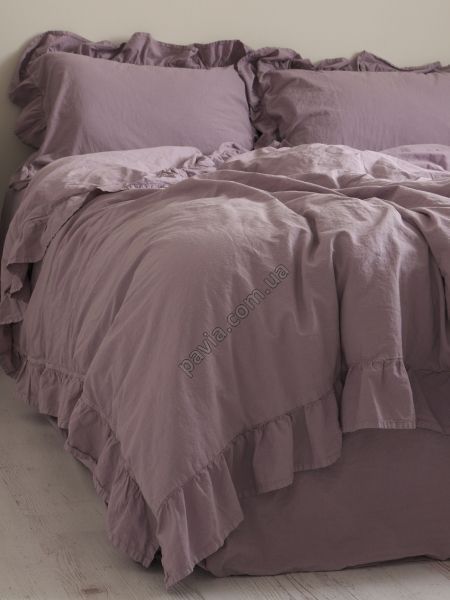 Комплект постільної білизни 200x220 LIMASSO NATURAL VIOLETTA EXCLUSIVE бузковий 800507 фото