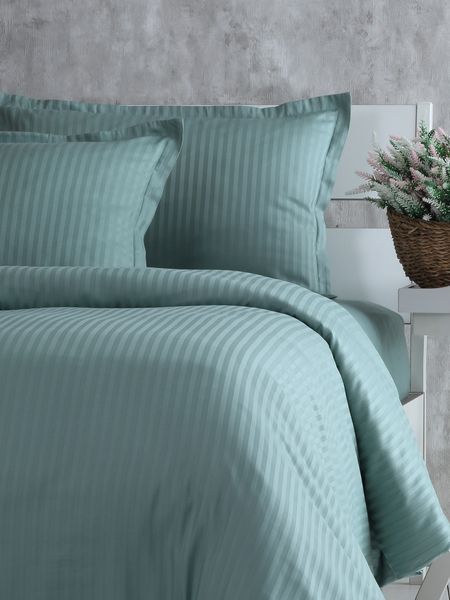 Комплект постільної білизни СІМЕЙНИЙ PAVIA LINEA YESIL зелений 402392 фото