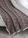 Покривало 150x200 LA MODNO MONOGRAM Brown-Ecru (100% бавовна) коричневе 200186 фото 7