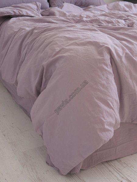 Комплект постільної білизни 200x220 LIMASSO NATURAL VIOLET STANDART бузковий 800412 фото