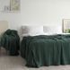 Покривало 220x240 LA MODNO Genova Duck Green (50% бавовна, 50% акрил) зелене 200415 фото 4