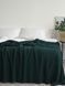 Покривало 220x240 LA MODNO WoolCotton Balance Emerald (50% вовна, 50% бавовна) темно-зелене 200427 фото 1
