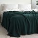 Покривало 150x200 LA MODNO WoolCotton Balance Emerald (50% вовна, 50% бавовна) темно-зелене 200426 фото 3