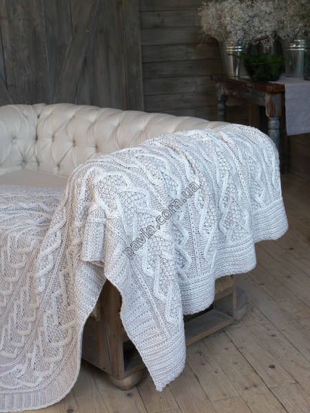 Плед з вовни 130x170 BETIRES HEART BEIGE-ECRU (50% вовна, 50% акрил) 700362 фото