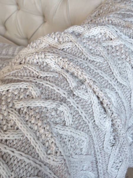 Плед з вовни 130x170 BETIRES HEART BEIGE-ECRU (50% вовна, 50% акрил) 700362 фото