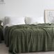 Покривало 170x240 LA MODNO Genova Olive (50% бавовна, 50% акрил) оливкове 200263 фото 2