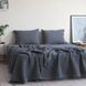 Комплект простирадло 240х260 з наволочками 50х70 (2шт.) LA MODNO STONEWASHED Anthracite 200393 фото 3