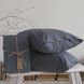 Комплект простирадло 240х260 з наволочками 50х70 (2шт.) LA MODNO STONEWASHED Anthracite 200393 фото 2