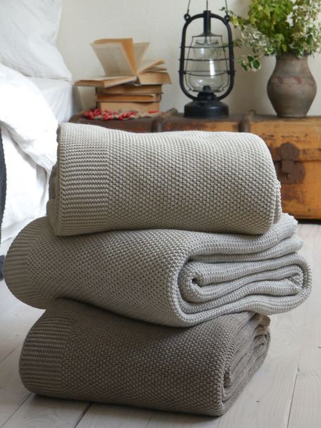 Покривало 220x240 LA MODNO Corn Vanilla Cream (50% бавовна, 50% акрил) кремове 200267 фото