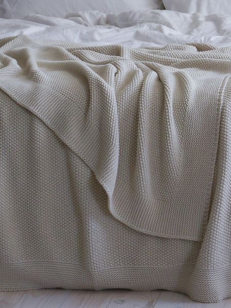 Покривало 170x240 LA MODNO Corn Vanilla Cream (50% бавовна, 50% акрил) кремове 200272 фото