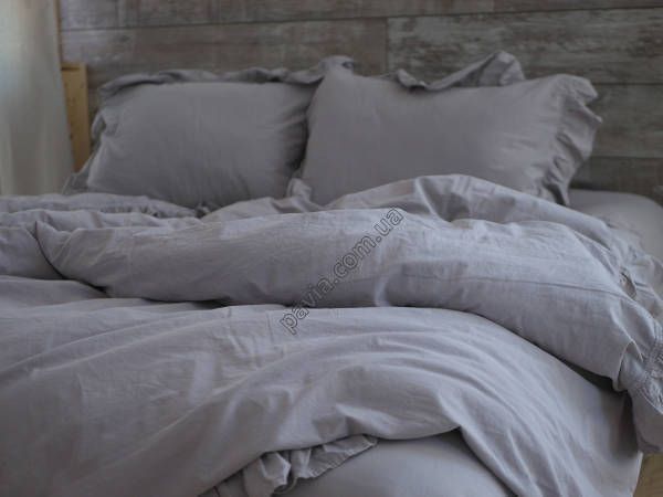 Комплект постільної білизни 160x220 LIMASSO OPAL GREY EXCLUSIVE сірий 800222 фото