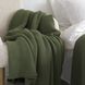 Покривало 170x240 LA MODNO Corn Olive (50% бавовна, 50% акрил) оливкове 200334 фото 9