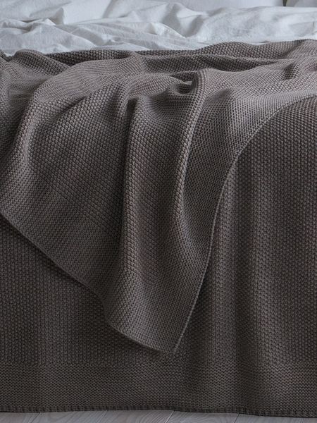 Покривало 170x240 LA MODNO Corn Mink (50% бавовна, 50% акрил) коричневе 200336 фото